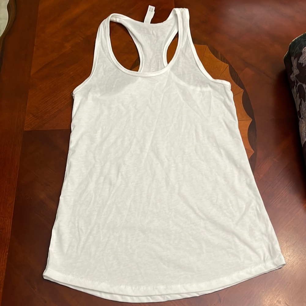 white muscle tee
